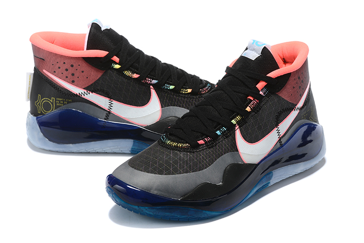 Nike Kevin Durant 13 Black Orange Blue Shoes - Click Image to Close